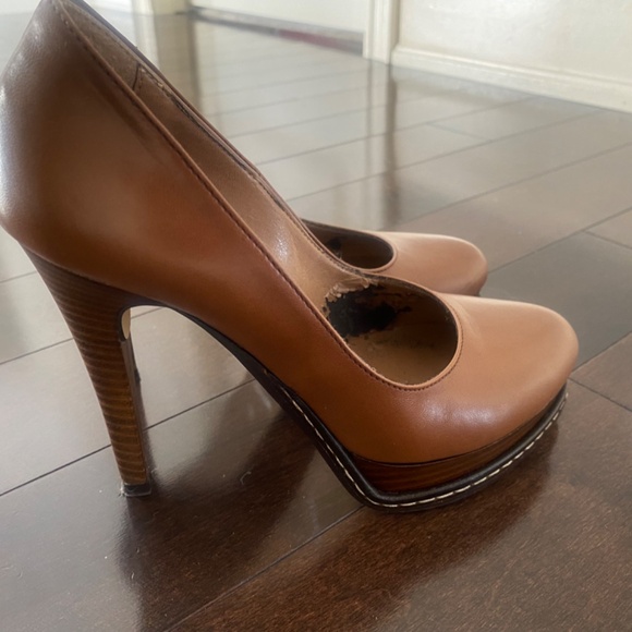 Brown leather Heels made in Italy - Picture 6 of 10